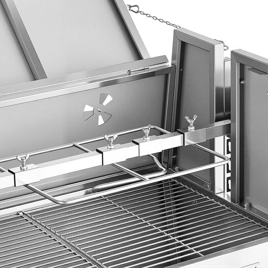 Rôtissoire Électrique Rotative VEVOR 38W Inox – Cochon, Agneau, 60 kg
