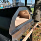 Four à Bois Brasa Noir avec Chariot Inox – Cuisson au Bois, 6-8 Personnes
