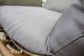 Balancelle de Jardin Rotative BORABORA – Résine Tressée, Coussins Taupe