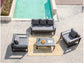 Salon de Jardin Aluminium MOLOKAI 3 Places – Design Contemporain, Paris Garden