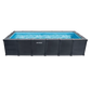 Piscine Graphite Rectangulaire INTEX – 6,00 x 3,00 x 1,24 m – Design Anthracite