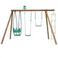 Portique Balançoire en Bois JULIETTE – SOULET – 4 Activités, 3 à 12 Ans