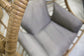 Balancelle de Jardin Rotative BORABORA – Résine Tressée, Coussins Taupe