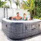 Spa Gonflable INTEX PureSpa Ardoise – 6 Personnes – 170 Bulles – Wi-Fi – LED – Sel
