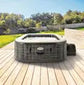 Spa Gonflable INTEX PureSpa Ardoise – 6 Personnes – 170 Bulles – Wi-Fi – LED – Sel