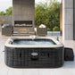 Spa Gonflable INTEX PureSpa Ardoise – 6 Personnes – 170 Bulles – Wi-Fi – LED – Sel