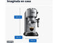 Machine à Café Expresso De’Longhi Dedica EC685.M – 1300 W – 15 bar – Thermoblock – Argenté