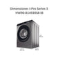 Lave-linge Haier HW90-B14939S8-IB – 9 kg, 1400 tr/min, Classe A, Direct Motion, Anthracite