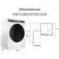 Lave-linge Séchant Haier HWD1BD14979UNGIB – 10/6 kg, Classe A, Autodosage, Wi-Fi