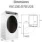 Lave-linge Haier HW110B14979EUGIB – 11 kg, 1400 tr/min, Classe A, Direct Motion, Wi-Fi
