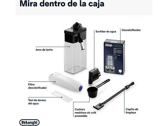 Machine à Café Superautomatique De’Longhi Dinamica Plus ECAM380.85.SB – 1450 W – 17 Boissons – Inox