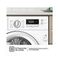 Lave-linge Séchant Encastrable Hisense WD3M841BWIES – 8/6 kg, 1400 tr/min, Inverter