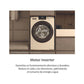 Lave-linge Haier HW100-BP14929A-S – 10 kg, 1400 tr/min, Classe A, Inverter, Vapeur, Noir