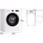 Lave-linge LG F4X1009NWK – 9 kg, 1400 tr/min, Classe A, AI Direct Drive, Vapeur, Wi-Fi
