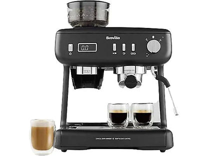Machine à Café Expresso Breville Barista Max+ VCF152X – 1600 W – 15 bar – Jusqu’à 3 Tasses – Noir