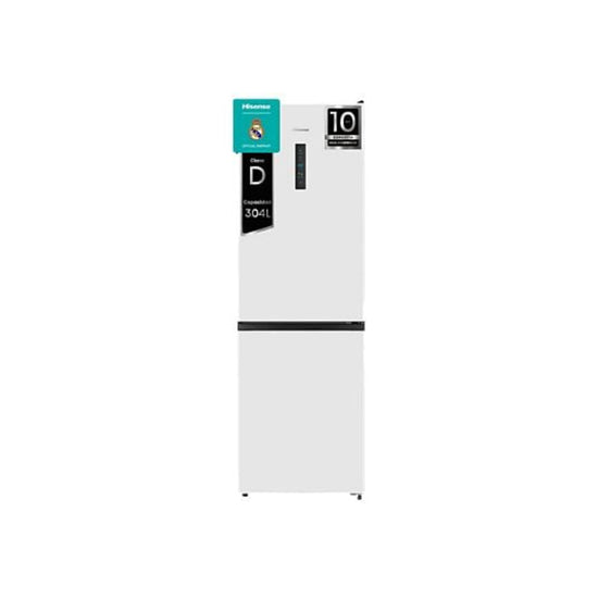 Réfrigérateur Combiné Hisense RB390N4DWD – 304 L, No Frost, Dual-Tech, 59 cm, Classe D, Blanc