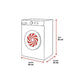 Lave-linge LG F4X1009NWK – 9 kg, 1400 tr/min, Classe A, AI Direct Drive, Vapeur, Wi-Fi