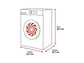 Lave-linge AEG LFR7314O4C Série 7000 – 10 kg, 1400 tr/min, Classe A, Vapeur, Wi-Fi