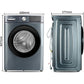 Lave-linge CHIQ CFL100-14586IM3XA Space PRO – 10 kg, Classe A, Vapeur, Gris