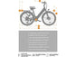 Vélo Électrique Urbain HILLMILES Milecity – Batterie 468 Wh – 80 km d’Autonomie