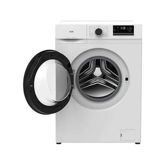Lave-linge VOK EVW-6UDWL21 – 6 kg, 1000 tr/min, Vapeur, Slim 49 cm, Blanc
