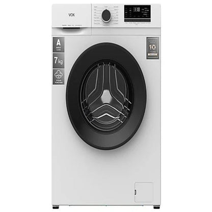 Lave-linge VOK EVW-7BAWL21N – 7 kg, 1200 tr/min, Classe A, Inverter, Vapeur, Slim 49 cm