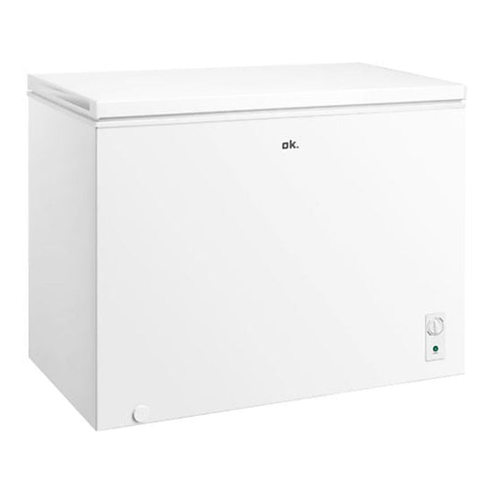 Congélateur Coffre OK. OFZ 181 E W – 293 L – Blanc – Classe E – 4 Étoiles