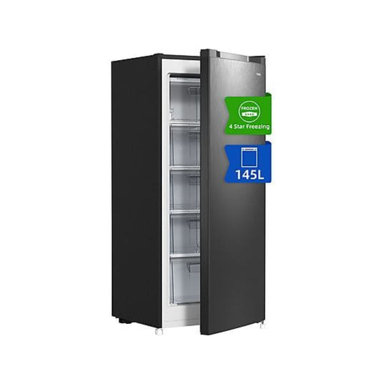 Congélateur Vertical CHIQ FSD160D4E – 145 L – 126 cm – Congélation Rapide – Métal Brossé Foncé