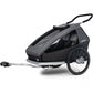 Remorque vélo enfant Croozer Kid Keeke 2 – Mountain Grey | 2-en-1 Remorque & Poussette