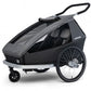 Remorque vélo enfant Croozer Kid Keeke 2 – Mountain Grey | 2-en-1 Remorque & Poussette