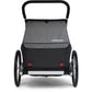 Remorque vélo enfant Croozer Kid Keeke 2 – Mountain Grey | 2-en-1 Remorque & Poussette