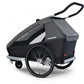 Remorque vélo enfant Croozer Kid Keeke 2 – Mountain Grey | 2-en-1 Remorque & Poussette