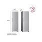 Réfrigérateur 1 Porte LG GLM71MBCSF – 386 L, Total No Frost, DoorCooling+, Wi-Fi, Classe D, Inox
