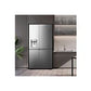 Réfrigérateur Américain Hisense RS818N4TIE1 – 636 L, No Frost, Distributeur Eau & Glace, Wi-Fi, Classe E, Inox