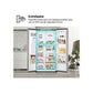 Réfrigérateur Américain LG GSLC41PYPE – 638 L, No Frost, Distributeur Eau & Glace, LinearCooling, Classe E, Inox