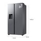 Réfrigérateur Américain Samsung Bespoke AI RS70F64KETEF – 640 L, No Frost, Distributeur, Wi-Fi, Classe E, Inox