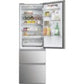 Réfrigérateur Combiné Haier 3D 60 Series 5 HTW5618CNMG – 360 L – Total No Frost – Classe C – Inox
