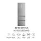 Réfrigérateur Combiné Haier 3D 60 Series 5 HTW5618CNMG – 360 L – Total No Frost – Classe C – Inox