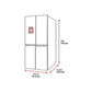 Réfrigérateur Américain LG GSLV71PZTD – 635 L, No Frost, Distributeur Eau & Glace, Wi-Fi, Classe D, Inox