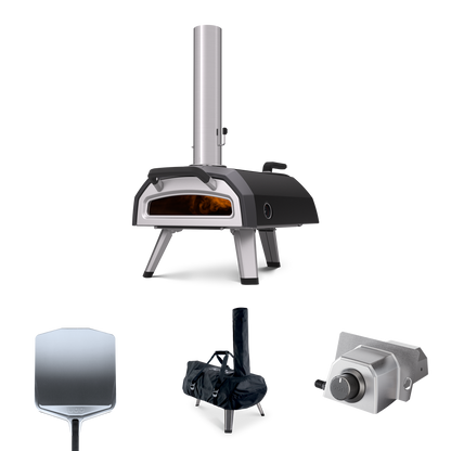 Ooni Karu 2 Pack Essentiel – Four à Pizza Multi-Combustible (Bois, Charbon, Gaz)