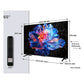 Téléviseur TCL 65P6K – 65" 4K UHD, Google TV, AiPQ, Dolby Atmos, HDR10, 30 W, Noir