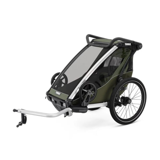 Remorque vélo enfant Thule Chariot Lite Single – Vert | Multiactivités