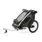 Remorque vélo enfant Thule Chariot Lite Single – Vert | Multiactivités