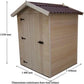 Abri de Jardin en Bois Habrita 2,03 m² – Ép. 16 mm – Certifié PEFC