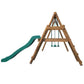 Portique en Bois MENTHE – SOULET – Balançoire, Vis-à-Vis, Toboggan – 3 à 12 Ans