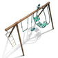 Portique Balançoire en Bois JULIETTE – SOULET – 4 Activités, 3 à 12 Ans