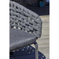 Ensemble Table et Chaises de Jardin CAMARGUE 8 Personnes – Aluminium, Céramique et Cordage