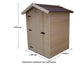 Abri de Jardin en Bois Habrita 2,03 m² – Ép. 16 mm – Certifié PEFC