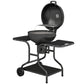 Barbecue Fumoir à Charbon Outsunny BBQ Smoker – Tables Latérales, Thermomètre, Ø54 cm