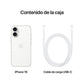 Apple iPhone 16 Blanc 128 Go – Smartphone 6,1 pouces OLED, Puce A18 Bionic, 5G